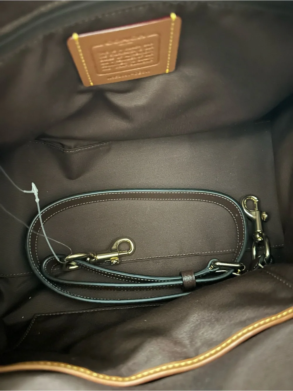 NWT Coach Rowan Large Satchel Bag in Maple CES11
